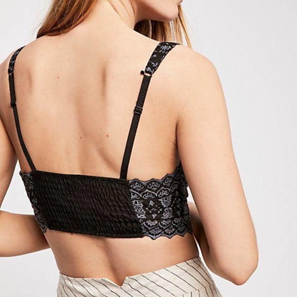 Free People Black and Gray Crop Top - Picture 5 of 7